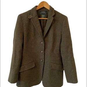 Lauren by Ralph Lauren tweed blazer.